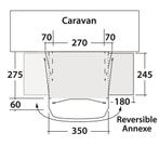 Outwell Caravanvoortent Reed 350SA, Ophalen of Verzenden, Nieuw, Outwell