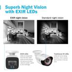 8MP 4K EXIR Night Vision CCTV Camera Kit, Nieuw