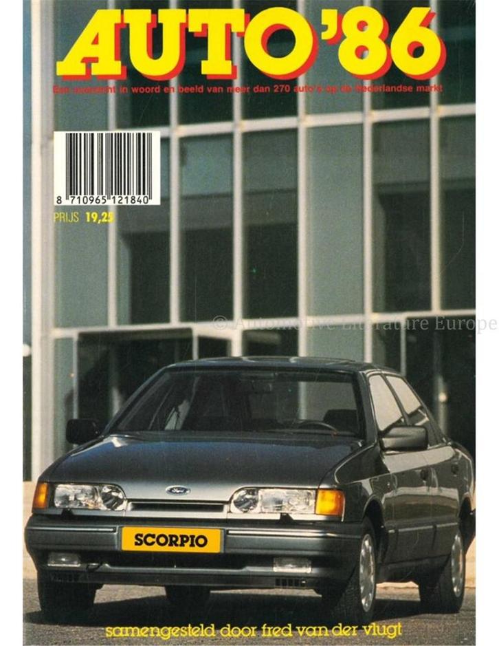 1986 AUTO JAARBOEK NEDERLANDS, Boeken, Auto's | Boeken