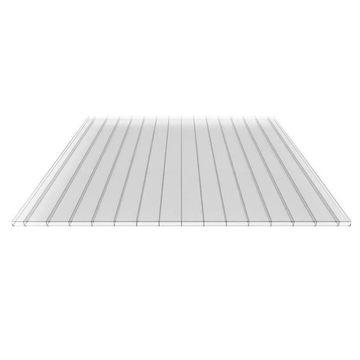 Polycarbonaat kanaalplaat | 16 mm | Glashelder, Doe-het-zelf en Verbouw, Platen en Panelen, Nieuw, Minder dan 20 mm, Overige materialen