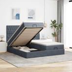 vidaXL Ottoman bed met matrassen 160x200cm fluweel, Huis en Inrichting, Slaapkamer | Bedden, Verzenden, 200 cm, 160 cm, Nieuw