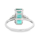 Ring Platina - 3.23ct. tw. Smaragd - Diamant - Zambia,, Nieuw