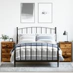 vidaXL Oude Houten Nachtkastjes Oude Hout Spaanplaat, Metaal, Huis en Inrichting, Minder dan 45 cm, Verzenden, Nieuw, 55 tot 70 cm