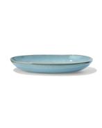 HEMA Ovale schaal 30cm Porto reactief glazuur blauw, Verzenden, Nieuw