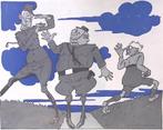 De NSB, VNH en NJV op spotprent (lijst optie, Lithos), Verzenden