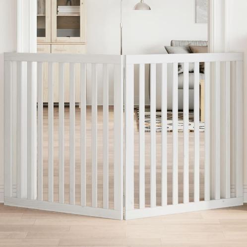 vidaXL Hondenhek inklapbaar 2 panelen 160 cm populierenhout, Dieren en Toebehoren, Honden-accessoires, Nieuw, Verzenden