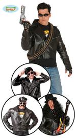 Biker Jack Zwart - L (52-54), Verzenden, Nieuw