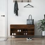 vidaXL Schoenenbank 102x35x55 cm bewerkt hout sonoma, Huis en Inrichting, Verzenden, Nieuw