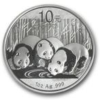 Chinese Panda 1 oz 2013 (8.000.000 oplage), Postzegels en Munten, Munten | Azië, Oost-Azië, Zilver, Losse munt, Verzenden