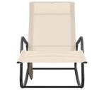 Tuinstoel Creme 145cm | Laatste Stuk! (ligbed), Tuin en Terras, Ligbedden, Ophalen of Verzenden, Nieuw, Textileen