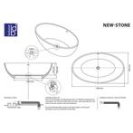 Vrijstaand Bad Best Design Solid Surface 180 x 85 cm Bicolor, Ophalen of Verzenden, Nieuw