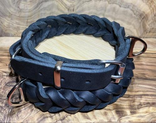 Hondenhalsband leer black, Auto-onderdelen, Overige Auto-onderdelen, Nieuw, Ophalen of Verzenden