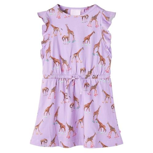 vidaXL Kinderjurk met mouwen met ruches en trekkoord 116, Kinderen en Baby's, Kinderkleding | Overige, Nieuw, Verzenden