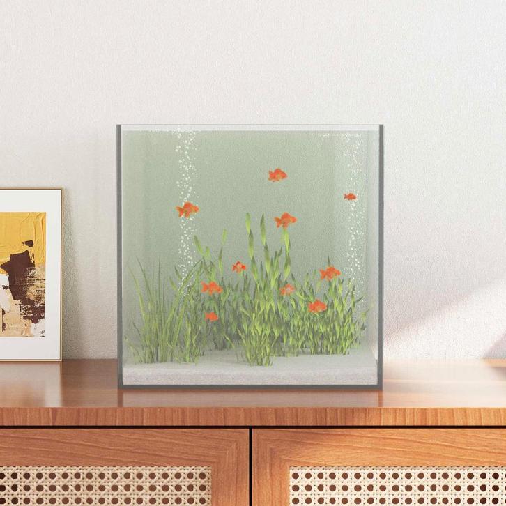vidaXL Aquarium met opslag Doorzichtig 30 x 30 x 30 cm Glas, Dieren en Toebehoren, Overige Dieren-accessoires, Nieuw, Verzenden