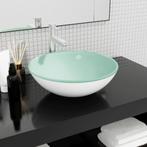 vidaXL Wasbak 42x14 cm gehard glas wit, Doe-het-zelf en Verbouw, Sanitair, Verzenden, Nieuw