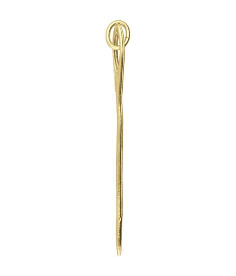 Gouden Stopnaald ketting hanger, Sieraden, Tassen en Uiterlijk, Kettinghangers, Verzenden