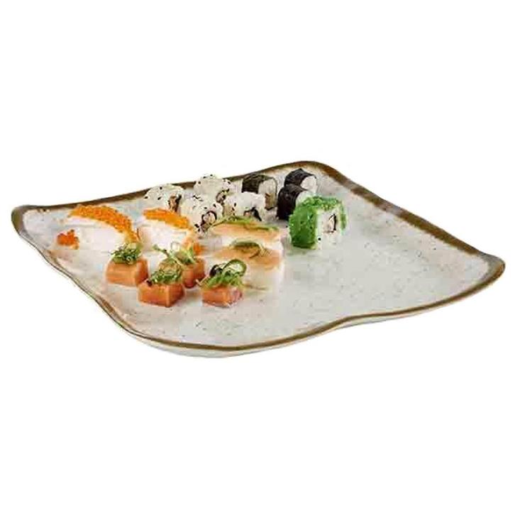 GGM Gastro | (6 stuks) Bord - STONE ART - Melamine - |, Huis en Inrichting, Keuken | Servies, Effen, Nieuw, Bord(en), Verzenden