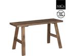 Mica Decorations Bold Houten Bankje - L80 x B37 x H44 cm -, Huis en Inrichting, Banken | Bankstellen, Verzenden, Nieuw