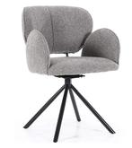 Stoel Rosalin - Bruin Moon - 96121 - eetkamerstoelen, Nieuw, Stof