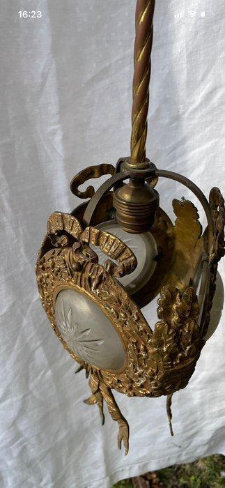 Plafondlamp - Brons, Messing - Vrijheidskroonluchter, Antiek en Kunst, Curiosa en Brocante