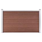 vidaXL Schutting 180x105 cm HKC bruin, Verzenden, Nieuw, Kunststof, 1 tot 2 meter