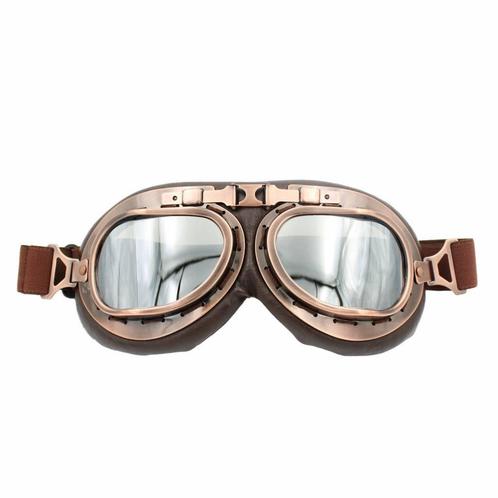 CRG vintage motorbril Glaskleur: Zilver reflectie, Motoren, Kleding | Motorkleding, Nieuw met kaartje, Verzenden
