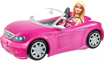 Barbie pop met glam cabrio auto – speelklaar in originele do beschikbaar voor biedingen