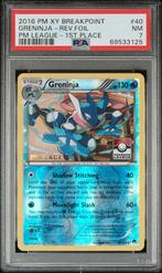 Greninja (BKP 40) – 1st Place League Promo – PSA 7, Ophalen of Verzenden, Nieuw