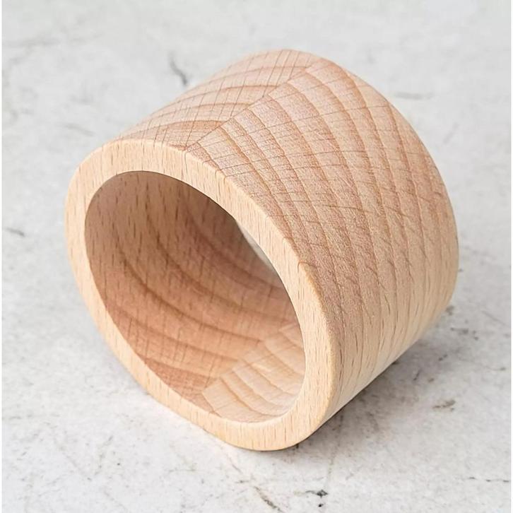 HOCHO Beukenhouten Servetring ø50 mm – Luxe Tafeldecorati, Huis en Inrichting, Keuken | Keukenbenodigdheden, Nieuw, Ophalen of Verzenden