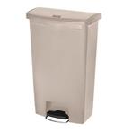 Rubbermaid Slim Jim Front Step - Pedaalemmer - 68ltr - Beige, Verzenden