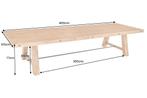 Massieve eettafel FINCA 400cm vintage bruin gerecycled, Huis en Inrichting, Tafels | Eettafels, Ophalen of Verzenden, Nieuw