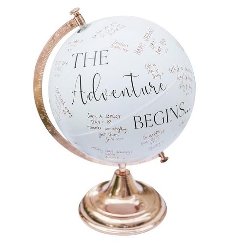 Gastenboek Wereldbol 28cm, Hobby en Vrije tijd, Feestartikelen, Nieuw, Verzenden