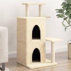 vidaXL Kattenmeubel met sisal krabpalen 97 cm crèmekleurig, Verzenden, Nieuw