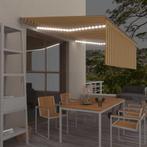 vidaXL Luifel handmatig uittrekbaar met rolgordijn LED 4x3 m, Verzenden, Nieuw