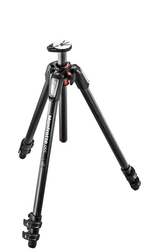 Manfrotto MT055CXPRO3 Carbon statief 3 secties, Audio, Tv en Foto, Fotografie | Statieven en Balhoofden, Driepoot, Nieuw, 150 tot 175 cm