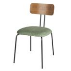 Fairfield stoelen  | donker walnoot/groen mix  | (set 2), Verzenden, Nieuw in verpakking