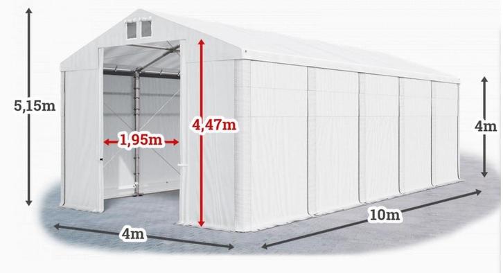 Opslagtent Wikinger Premium 4 x 10 x 5,15 mtr (Partytenten), Tuin en Terras, Partytenten, Partytent, Nieuw, 2 meter of meer, Verzenden