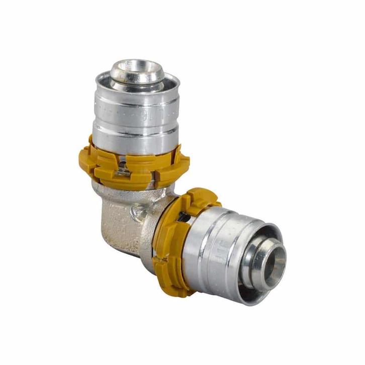 Uponor MLC perskoppeling knie 20 x 20, Doe-het-zelf en Verbouw, Buizen en Afvoer, Ophalen of Verzenden