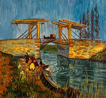 Van Gogh – Brug bij Langlois – Handgeschilderd olieverf beschikbaar voor biedingen