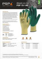 Werkhandschoenen PSP 10-140 Allround Latex Grip, Groen/Geel, Heren, Nieuw, Ophalen of Verzenden, Handschoenen