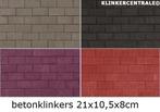 NIEUWE betonklinkers keiformaat grijs zwart/antra rood paars, Nieuw, Beton, 10 m² of meer, Klinkers