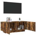 vidaXL Tv-meubel 100x35x40 cm bewerkt hout gerookt, Huis en Inrichting, Kasten | Televisiemeubels, 100 tot 150 cm, Verzenden, Nieuw