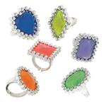 Uitdeelcadeautjes Speelgoed Ringen Edelsteen 3cm 24st, Verzenden, Nieuw