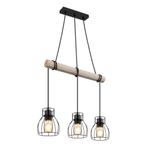 Hanglamp MINA 14.0 cm 3-lichts Zwart, Huis en Inrichting, Lampen | Hanglampen, Ophalen of Verzenden, Nieuw, Metaal, Minder dan 50 cm