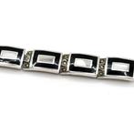 Zilver, 925 Sterling Zilver Parelmoer & Markasiet - Armband