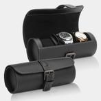 Horlogerol Zwart leder 3 Horloges Modalo, Verzenden, Nieuw
