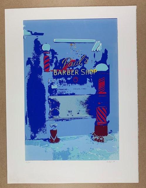 Alain Valtat - American Dream - Paul´s Barber Shop, Antiek en Kunst, Kunst | Tekeningen en Foto's