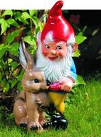 Tuinkabouter met haas, Tuin en Terras, Tuinbeelden, Verzenden, Nieuw