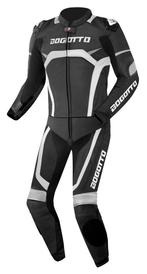 Bogotto Misano Black White 2PC Leather Motorcycle Suit, Motoren, Kleding | Motorkleding, Nieuw met kaartje, Bogotto, Heren, Combipak