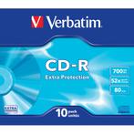 Verbatim CD-R discs in Slim Case - 52-speed - 700, Nieuw, Ophalen of Verzenden